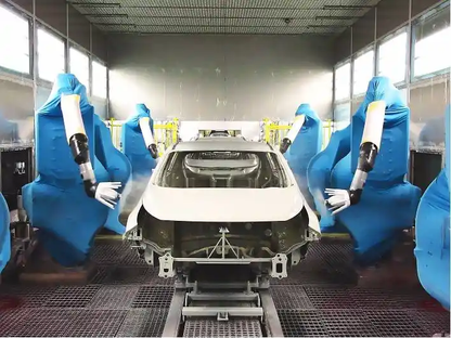 Робот по индивидуальному заказу покрывает пыль, антистатический робот покрывает защиту автомобильного покрытия, автоматический покрасочный робот 